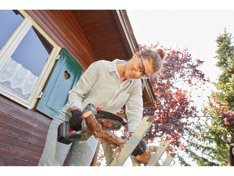 AL-KO Mini chainsaw CSM 1815 w/battery and charger incl. transport box oil container