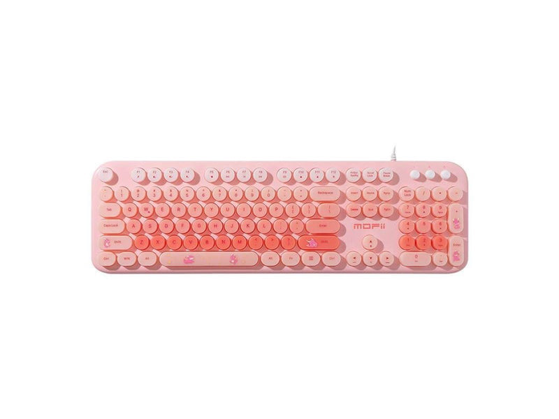 Mofii Wired - Tastatur & Maus Set - Pink