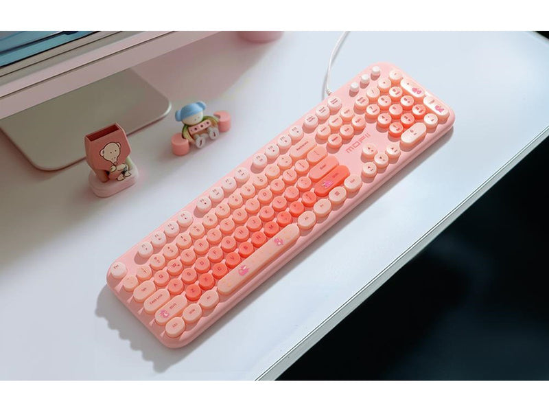 Mofii Wired - Tastatur & Maus Set - Pink