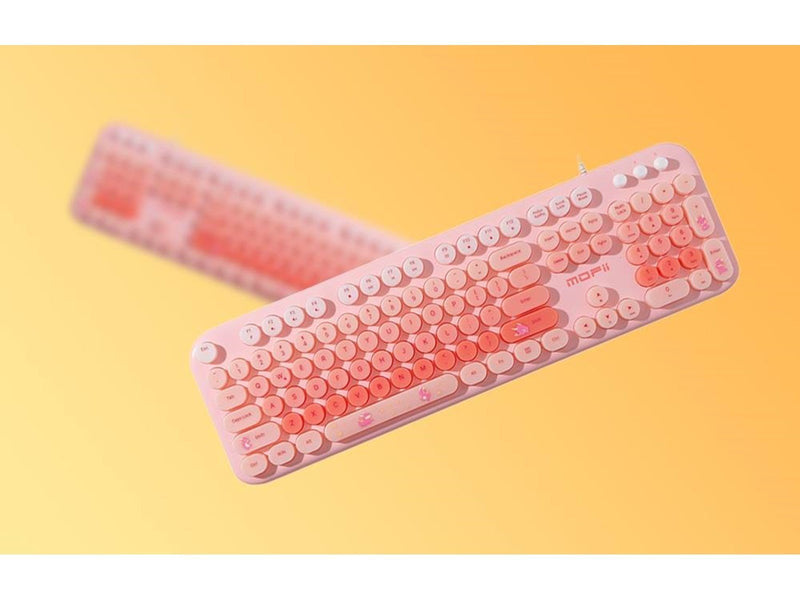 Mofii Wired - Tastatur & Maus Set - Pink