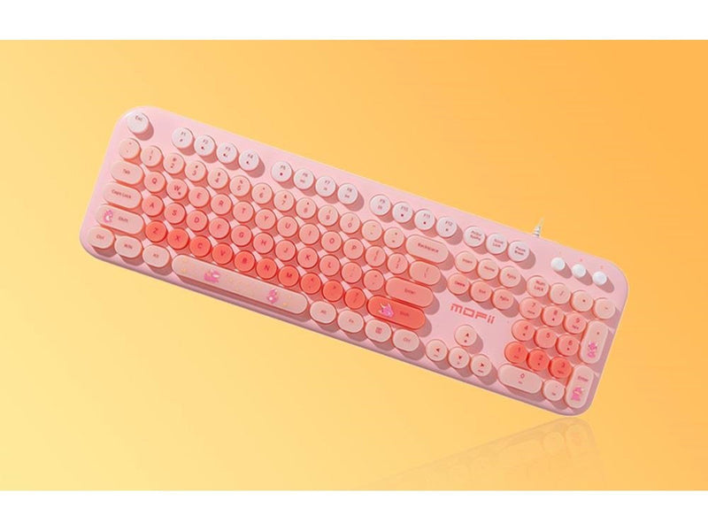 Mofii Wired - Tastatur & Maus Set - Pink