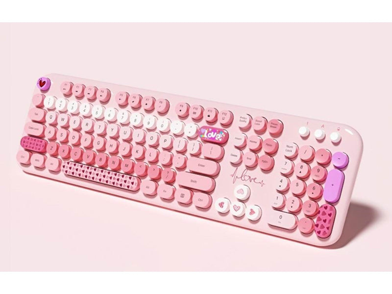 Mofii Wireless Lovely - Tastatur & Maus Set - Pink