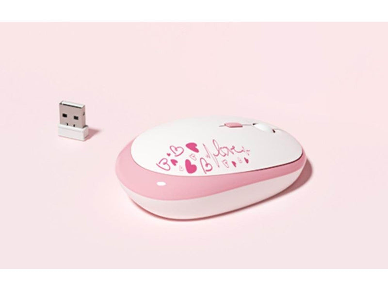 Mofii Wireless Lovely - Tastatur & Maus Set - Pink