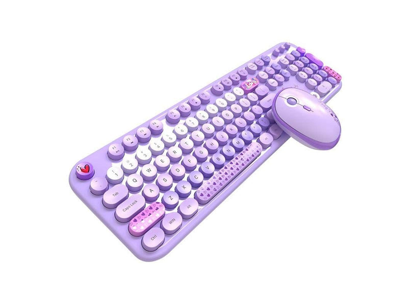 Mofii Lovely Wireless - Tastatur & Maus Set - Lila