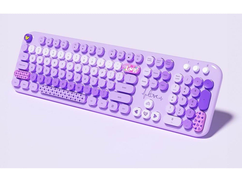 Mofii Lovely Wireless - Tastatur & Maus Set - Lila
