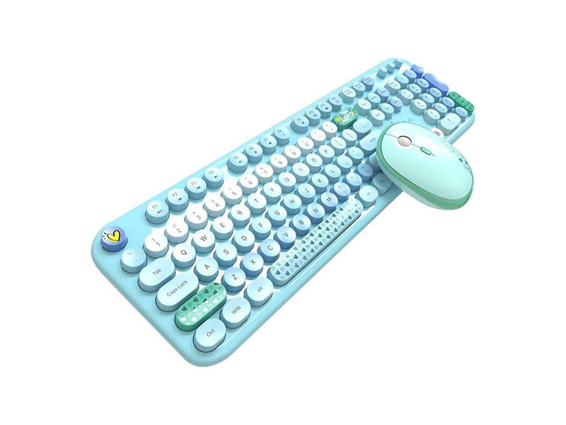 Mofii Lovely Wireless - Tastatur & Maus Set - Blau