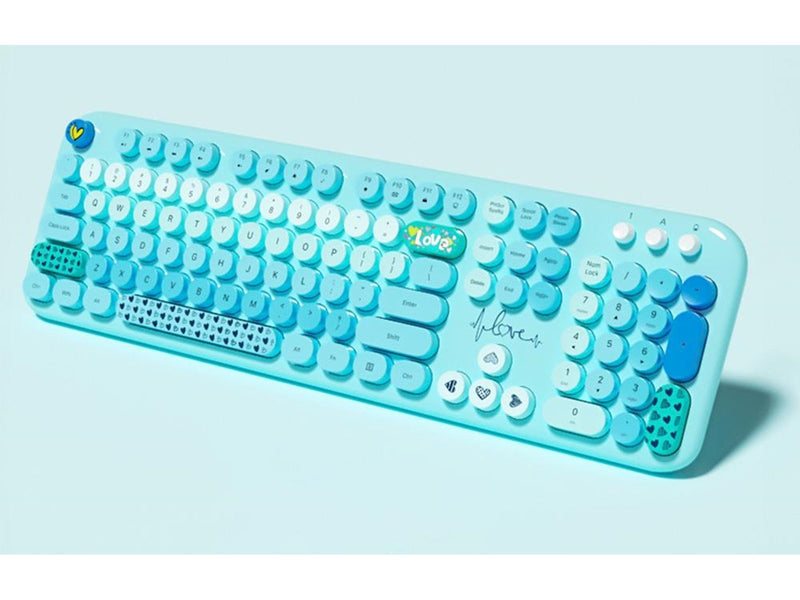 Mofii Lovely Wireless - Tastatur & Maus Set - Blau
