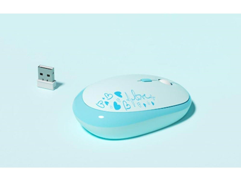 Mofii Lovely Wireless - Tastatur & Maus Set - Blau