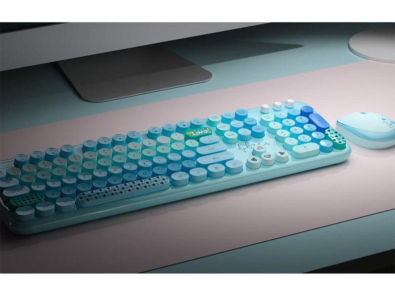 Mofii Lovely Wireless - Tastatur & Maus Set - Blau