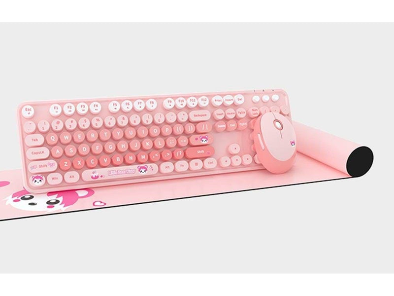 Mofii Wireless - Tastatur & Maus Set - Pink
