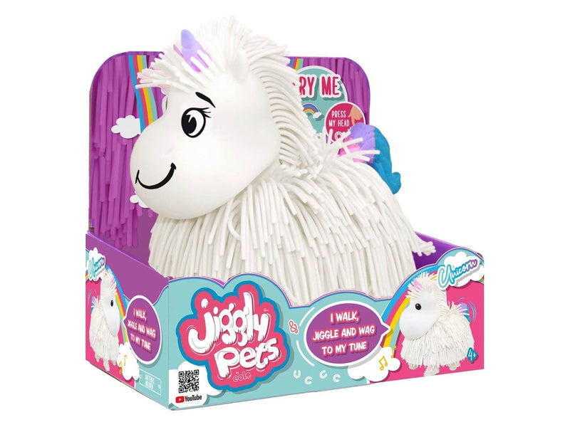 Spectron - Jiggly Pets Electronic Walking Unicorn White