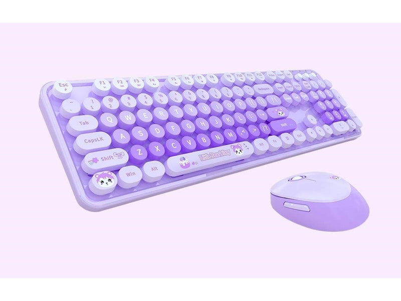 Mofii Wireless - Tastatur & Maus Set - Englisch - Lila