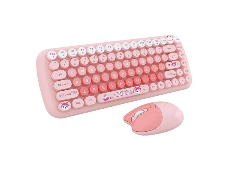 Mofii Wireless - Tastatur & Maus Set - Pink