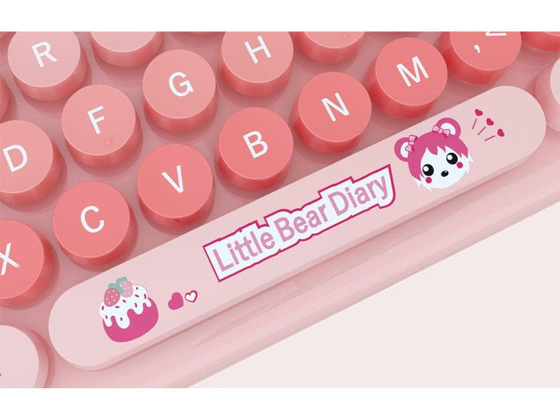 Mofii Wireless - Tastatur & Maus Set - Pink