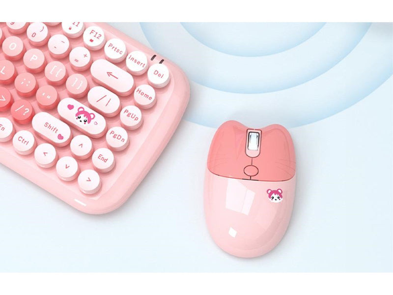 Mofii Wireless - Tastatur & Maus Set - Pink