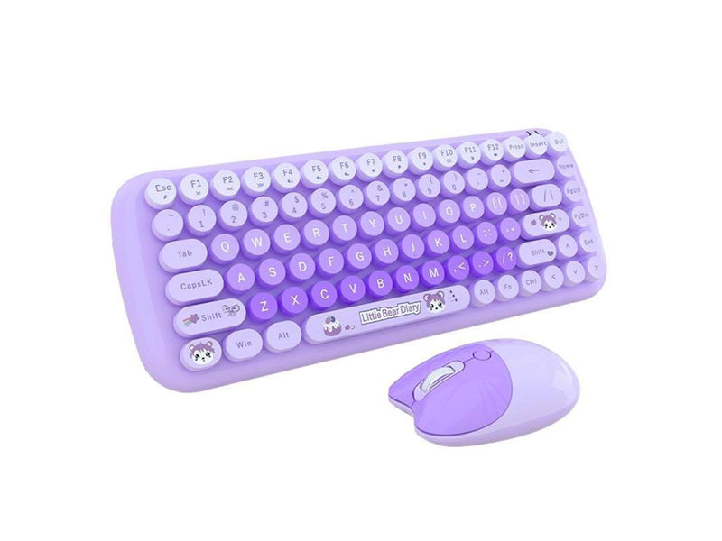 Mofii Wireless - Tastatur & Maus Set - Englisch - Lila