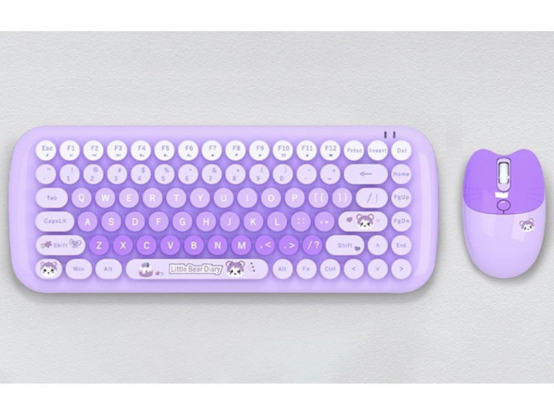 Mofii Wireless - Tastatur & Maus Set - Englisch - Lila