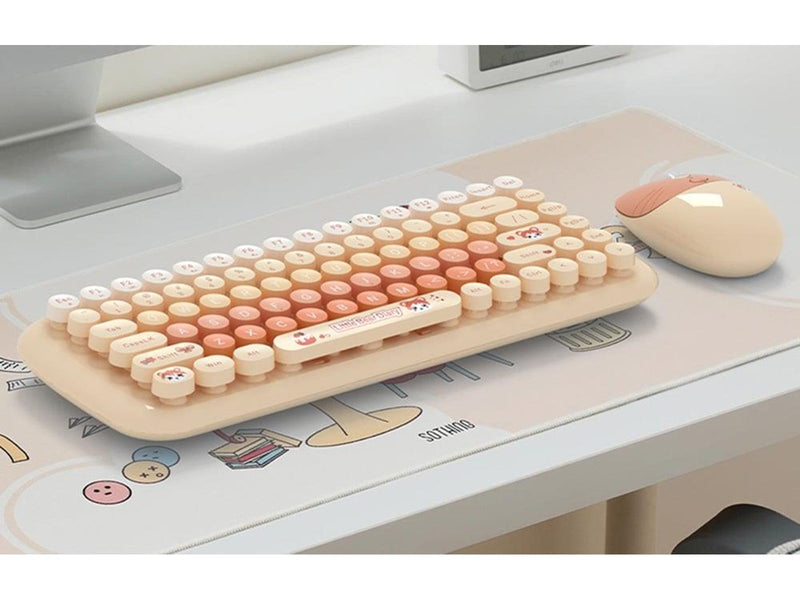 Mofii Wireless - Tastatur & Maus Set - Orange