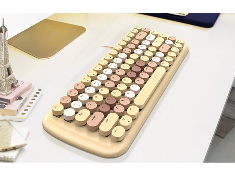 Mofii Wireless - Tastatur & Maus Set - Englisch - Braun