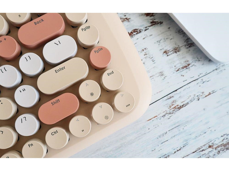 Mofii Wireless - Tastatur & Maus Set - Englisch - Braun