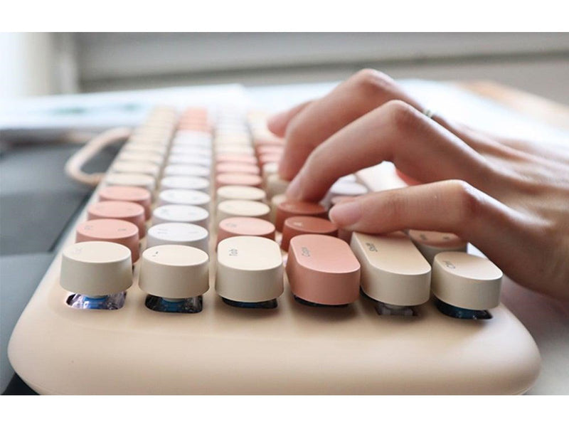 Mofii Wireless - Tastatur & Maus Set - Englisch - Braun