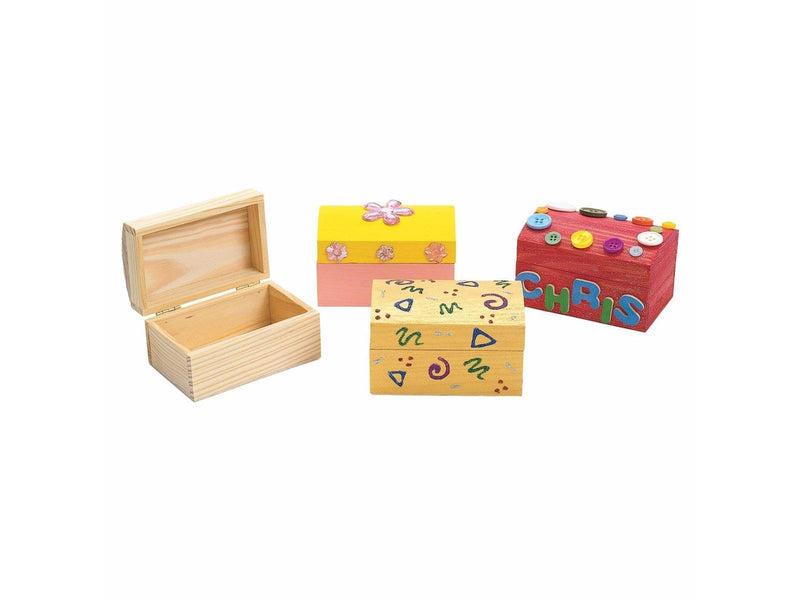 Colorations - Decorate your own Wooden Treasure Chest Set of 12