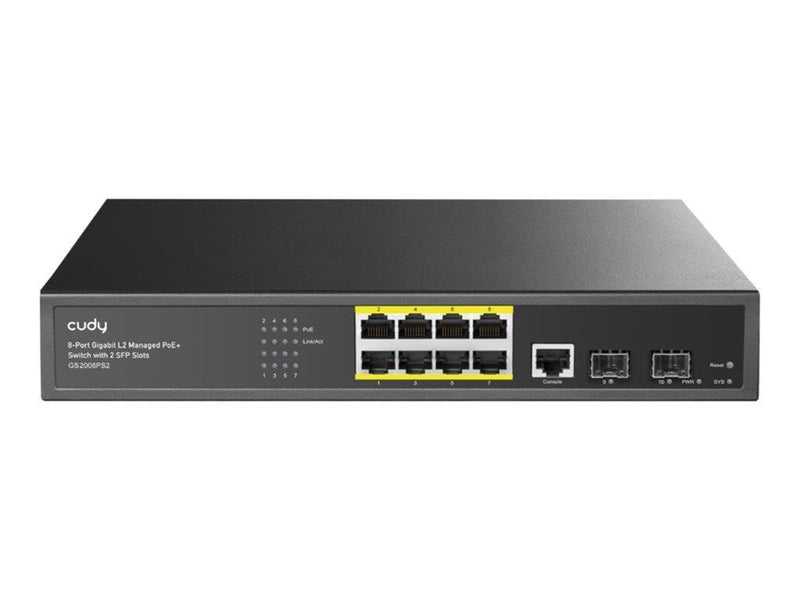 Cudy GS2008PS2 8-GbE PoE L2 Managed Switch 2-SFP