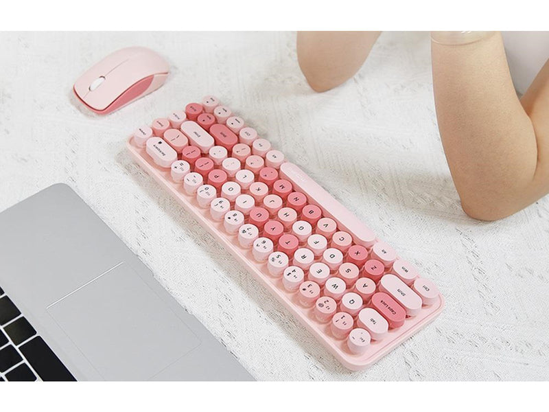 Mofii Wireless - Tastatur & Maus Set - Englisch - Pink
