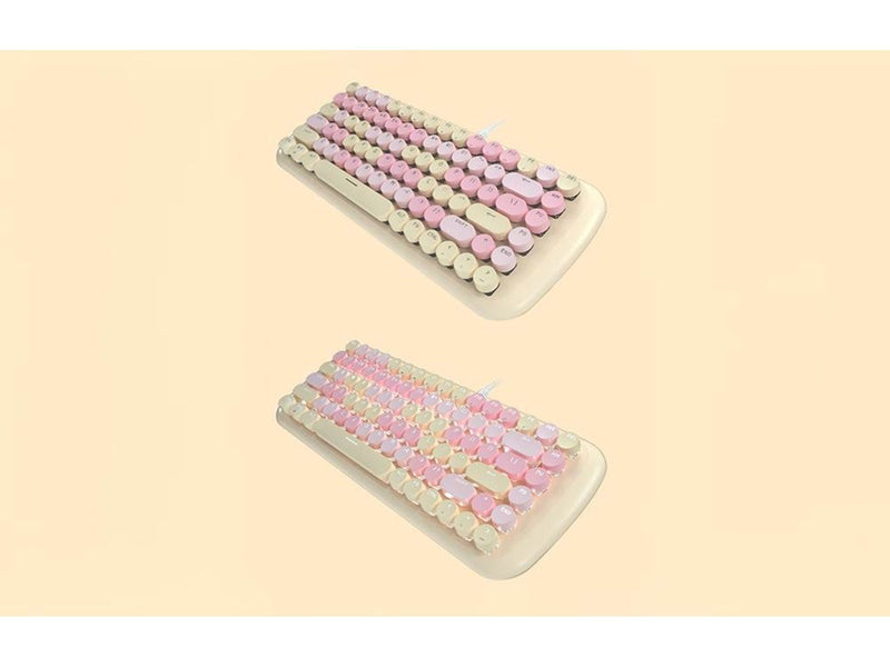 Mofii Wired - Tastatur & Maus Set - Englisch - Sahne