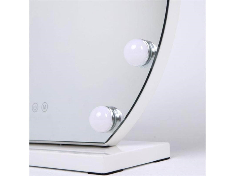 UNIQ London Round Makeup Mirror with 12 LED lights