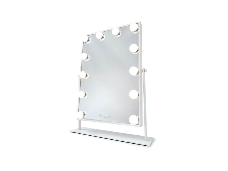UNIQ New York Mega Makeup Mirror with 12 LED lights - White
