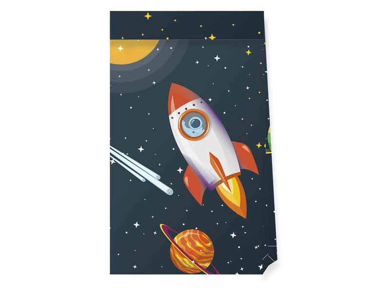 Globos - Paper Party Bags Rocket Space 4 pcs.