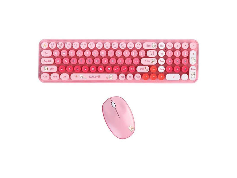 Mofii Wireless - Tastatur & Maus Set - Pink