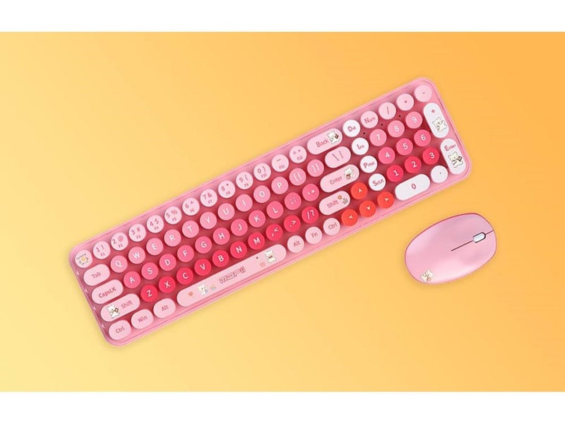Mofii Wireless - Tastatur & Maus Set - Pink
