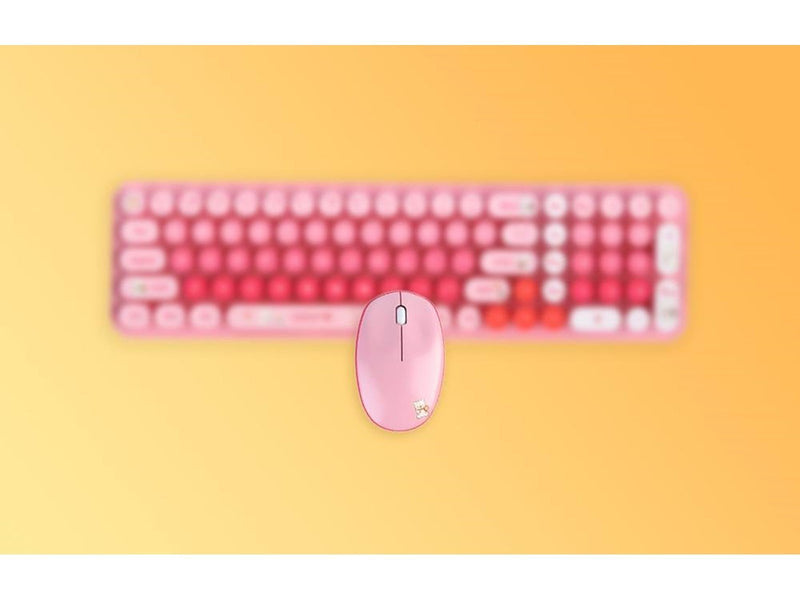 Mofii Wireless - Tastatur & Maus Set - Pink