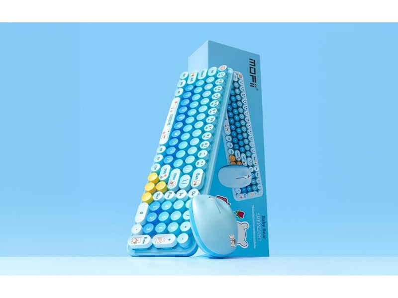 Mofii Wireless - Tastatur & Maus Set - Blau