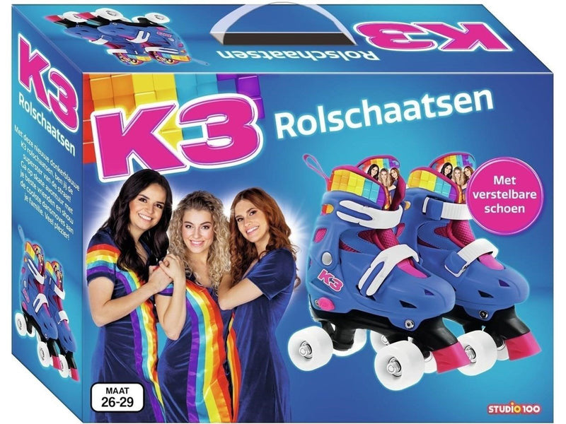 Studio 100 K3 Roller Skates Rainbow size 26-29