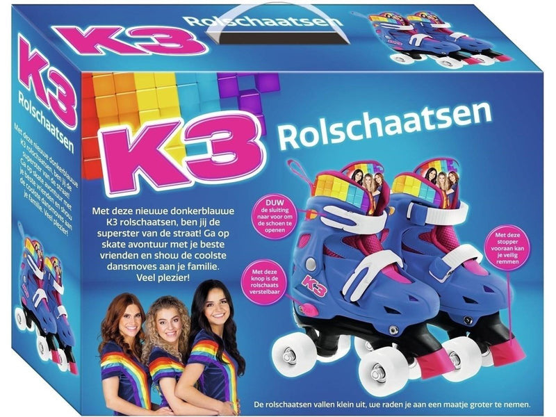 Studio 100 K3 Roller Skates Rainbow size 26-29