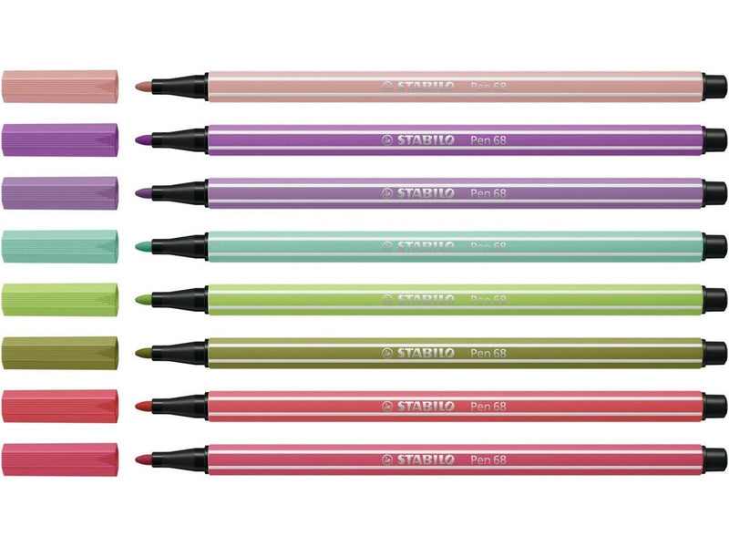 STABILO Pen 68 - Felt-tip pen - Set of 8 pieces