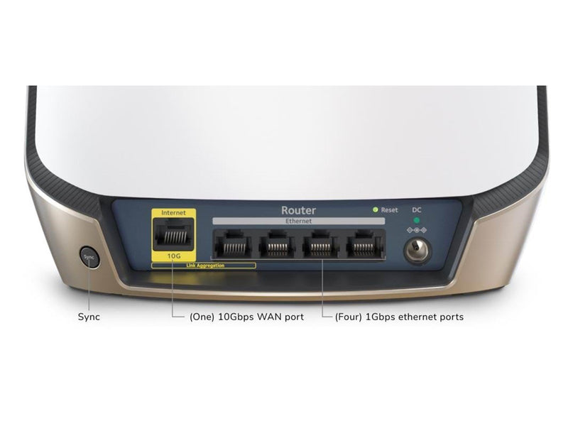 Netgear Orbi 860 Series RBR860S - Wi-Fi system - Wi-Fi 6 - desktop - Mesh router Wi-Fi 6