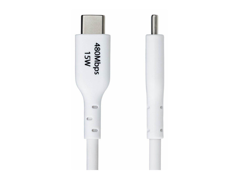 StarTech.com 2m (6.6ft) White USB-A to USB-C Charging Cable/Cord M/M - USB-C cable - USB to 24 pin USB-C - 2 m