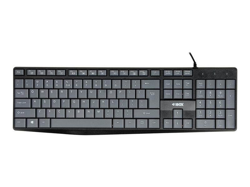 iBOX Eris - keyboard - QWERTY - grey black Input Device - Tastaturen - Grau