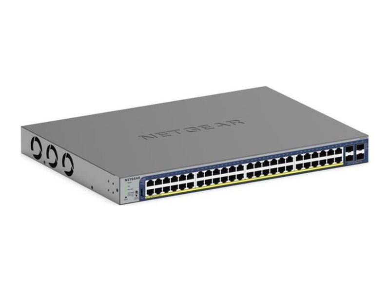 Netgear Smart GS752TXUP - v3 - switch - 48 ports - smart - rack-mountable