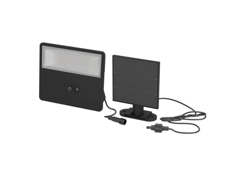 EGLO Panettieri Solar Wall 1500LM with Sensor Black/White