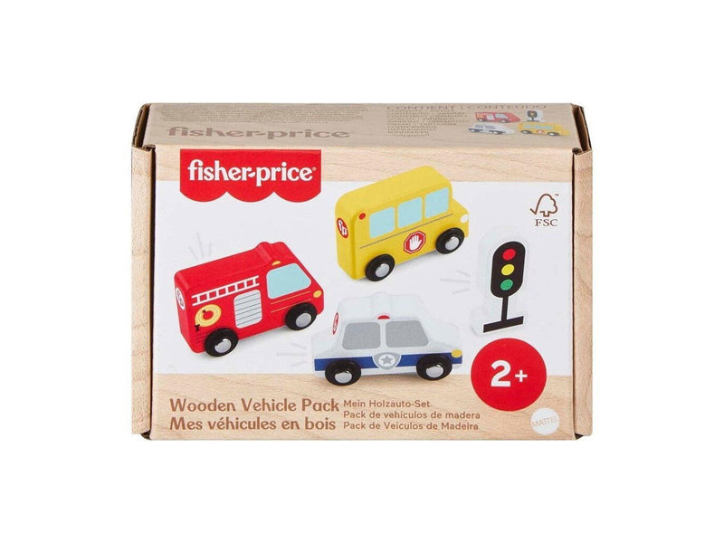 Fisher Price Wood Small Vehicles Pack