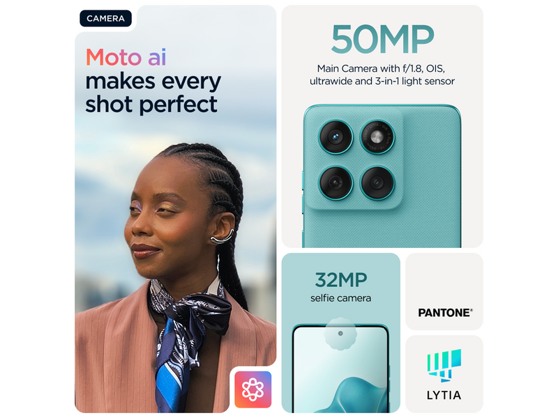 Motorola Edge 60 Fusion 256GB/8GB - Amazonite Blue