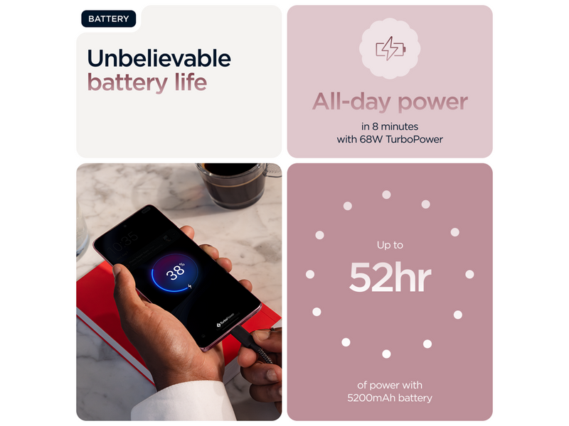 Motorola Edge 60 Fusion 256GB/8GB - Zephyr Pink