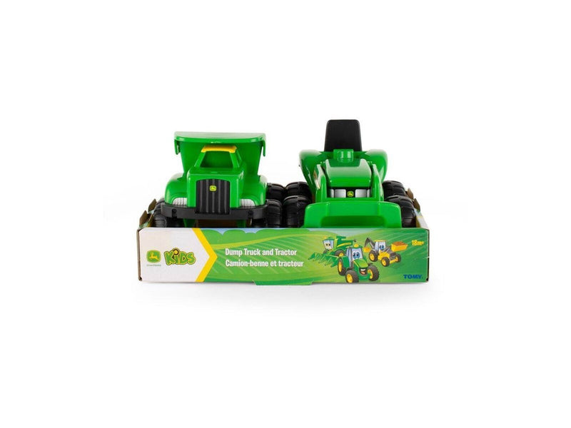 John Deere Mini Sandbox Tractor And Dump Truck Set