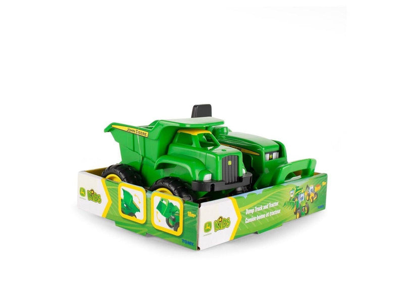 John Deere Mini Sandbox Tractor And Dump Truck Set