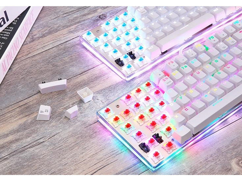 Motospeed K87S OUTEMU Red Switches - Gaming Tastaturen - Weiss